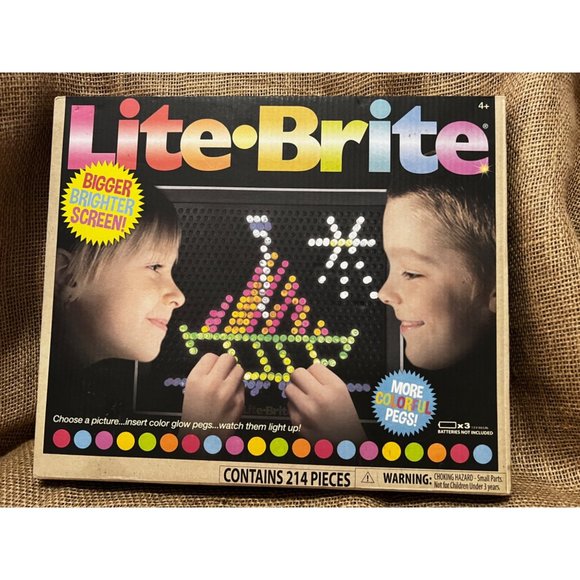 Hasbro Toys Hasbro Lite Brite Light Art Toy With Box Peg Lights 6